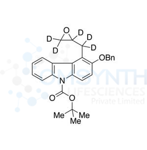 3-Benzyloxy-4-oxiranylmethyl-d5-9H-carbazole N-Carboxylic Acid tert-Butyl Ester