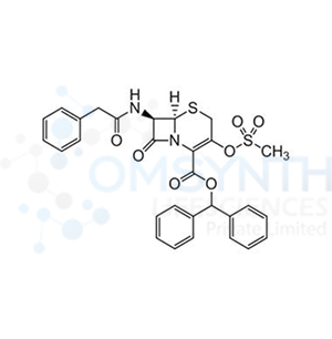 (6R,7R)-Benzhydryl 3-((methylsulfonyl)oxy)-8-oxo-7-(2-phenylacetamido)-5-thia-1-azabicyclo[4.2.0]oct-2-ene-2-carboxylate