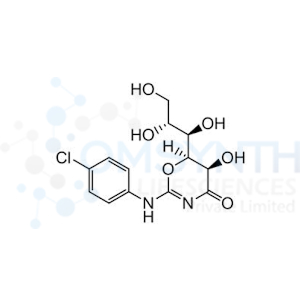 (5R,6S)-2-[(4-Chlorophenyl)amino]-5-hydroxy-6-[(1R,2R)1,2,3-trihydroxypropyl]-5,6-dihydro-4H-1,3-oxazin-4-one