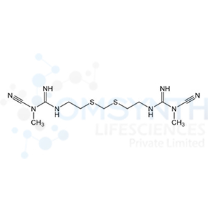 1,1'-((Methylenebis(sulfanediyl))bis(ethane-2,1-diyl))bis(3-cyano-3-methylguanidine)