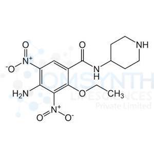 4-Amino-2-ethoxy-3,5-dinitro-N-(piperidin-4-yl)benzamide
