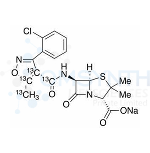 Cloxacillin-13C4 Sodium Salt