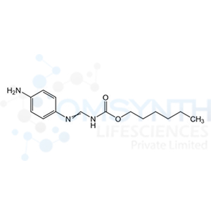 Hexyl (((4-aminophenyl)imino)methyl)carbamate