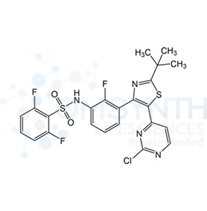 N-(3-(2-(Tert-butyl)-5-(2-chloropyrimidin-4-yl)thiazol-4-yl)-2-fluorophenyl)-2,6-difluorobenzenesulfonamide