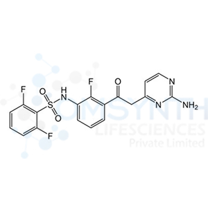 N-(3-(2-(2-Aminopyrimidin-4-yl)acetyl)-2-fluorophenyl)-2,6-difluorobenzenesulfonamide