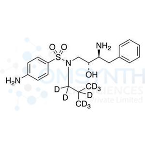 4-Amino-N-((2R,3S)-3-amino-2-hydroxy-4-phenylbutyl)-N-(isobutyl-d9)benzenesulfonamide