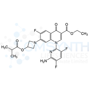 Ethyl 1-(6-amino-3,5-difluoropyridin-2-yl)-6-fluoro-7-(3-(isobutyryloxy)azetidin-1-yl)-4-oxo-1,4-dihydroquinoline-3-carboxylate