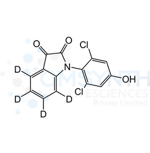 1-(2,6-Dichloro-4-hydroxyphenyl)indoline-2,3-dione-d4