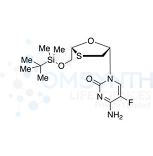 4-Amino-1-((2R,5S)-2-((tert-butyldimethylsilyloxy)methyl)-1,3-oxathiolan-5-yl)-5-fluoropyrimidin-2(1H)-one