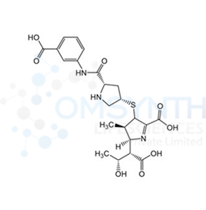 (2S,3R)-2-((1S,2R)-1-Carboxy-2-hydroxypropyl)-4-(((3S,5S)-5-((3-carboxyphenyl)carbamoyl)pyrrolidin-3-yl)thio)-3-methyl-3,4-dihydro-2H-pyrrole-5-carboxylic Acid