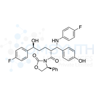 (4S)-3-[(2R,5S)-5-(4-Fluorophenyl)-2-[(S)-[(4-fluorophenyl)amino](4-hydroxyphenyl)methyl]-5-hydroxy-1-oxopentyl]-4-phenyl-2-oxazolidinone