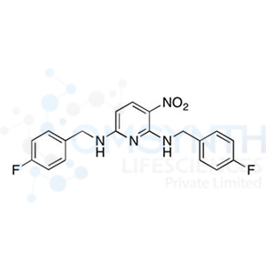 N2,N6-Bis(4-fluorobenzyl)-3-nitropyridine-2,6-diamine