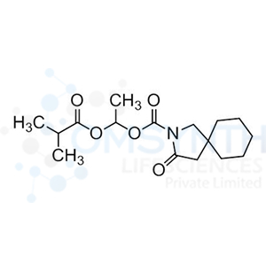 1-(Isobutyryloxy)ethyl 3-oxo-2-azaspiro[4.5]decane-2-carboxylate