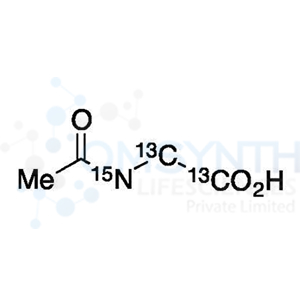 N-Acetylglycine-13C2,15N