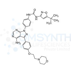 1-(4-(4-Amino-3-(4-(2-morpholinoethoxy)phenyl)-1H-pyrazolo[3,4-d]pyrimidin-1-yl)phenyl)-3-(5-(tert-butyl)isoxazol-3-yl)urea