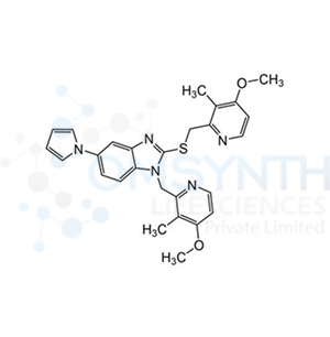 1-((4-Methoxy-3-methylpyridin-2-yl)methyl)-2-(((4-methoxy-3-methylpyridin-2-yl)methyl)thio)-5-(1H-pyrrol-1-yl)-1H-benzo[d]imidazole