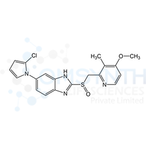 6-(2-Chloro-1H-pyrrol-1-yl)-2-(((4-methoxy-3-methylpyridin-2-yl)methyl)sulfinyl)-1H-benzo[d]imidazole