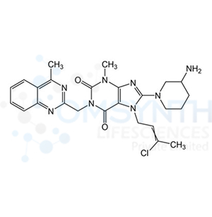 8-(3-Aminopiperidin-1-yl)-7-(3-chlorobut-2-en-1-yl)-3-methyl-1-((4-methylquinazolin-2-yl)methyl)-3,7-dihydro-1H-purine-2,6-dione
