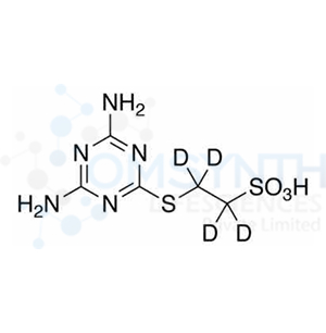 2-(4,6-Diamino-1,3,5-triazin-2-yl)sulfanylethanesulfonic Acid-d4
