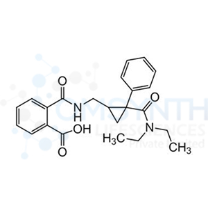 2-(((2-(Diethylcarbamoyl)-2-phenylcyclopropyl)methyl)carbamoyl)benzoic Acid