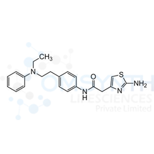 2-(2-Aminothiazol-4-yl)-N-(4-(2-(ethyl(phenyl)amino)ethyl)phenyl)acetamide