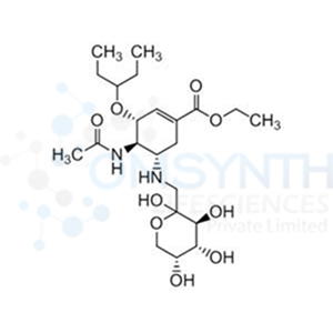 (3R,4R,5S)-Ethyl 4-acetamido-3-(pentan-3-yloxy)-5-((((3S,4R,5R)-2,3,4,5-tetrahydroxytetrahydro-2H-pyran-2-yl)methyl)amino)cyclohex-1-enecarboxylate