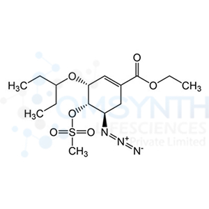Ethyl (3R,4S,5R)-5-azido-4-((methylsulfonyl)oxy)-3-(pentan-3-yloxy)cyclohex-1-ene-1-carboxylate