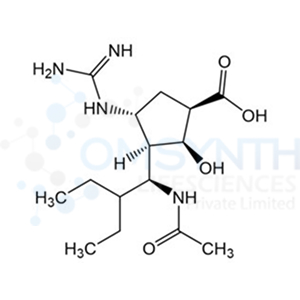 (1R,2S,3R,4R)-3-((S)-1-Acetamido-2-ethylbutyl)-4-guanidino-2-hydroxycyclopentane-1-carboxylic Acid