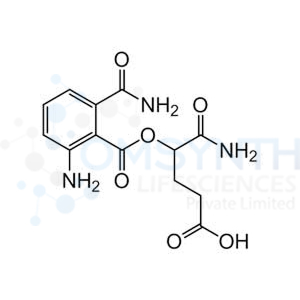5-Amino-4-((2-amino-6-carbamoylbenzoyl)oxy)-5-oxopentanoic Acid