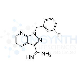 1-[(3-Fluorophenyl)methyl]-1H-pyrazolo[3,4-b]pyridine-3-carboximidamide