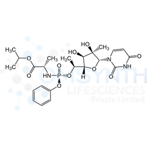 Isopropyl ((S)-((S)-1-((2S,3R,4R,5R)-5-(2,4-dioxo-3,4-dihydropyrimidin-1(2H)-yl)-3,4-dihydroxy-4-methyltetrahydrofuran-2-yl)ethoxy)(phenoxy)phosphoryl)-L-alaninate