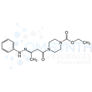 Ethyl 4-[1-oxo-3-(2-phenylhydrazinylidene)butyl]-1-piperazinecarboxylate