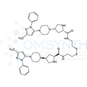 (2S,2'S,4S,4'S)-N,N'-(Disulfanediylbis(ethane-2,1-diyl))bis(4-(4-(3-methyl-1-phenyl-1H-pyrazol-5-yl)piperazin-1-yl)pyrrolidine-2-carboxamide)