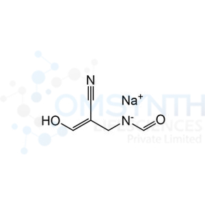 N-(2-Cyano-3-hydroxy-2-propenyl)formamide monosodium salt